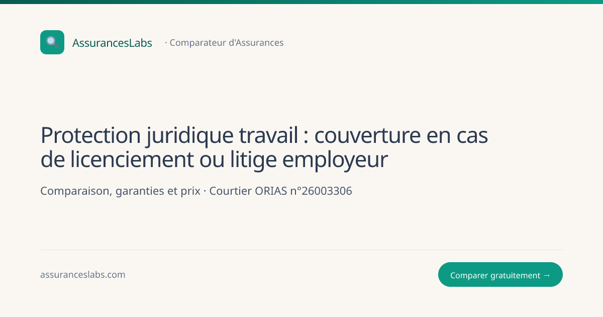 Protection juridique travail : couverture en cas de licenciement ou ...