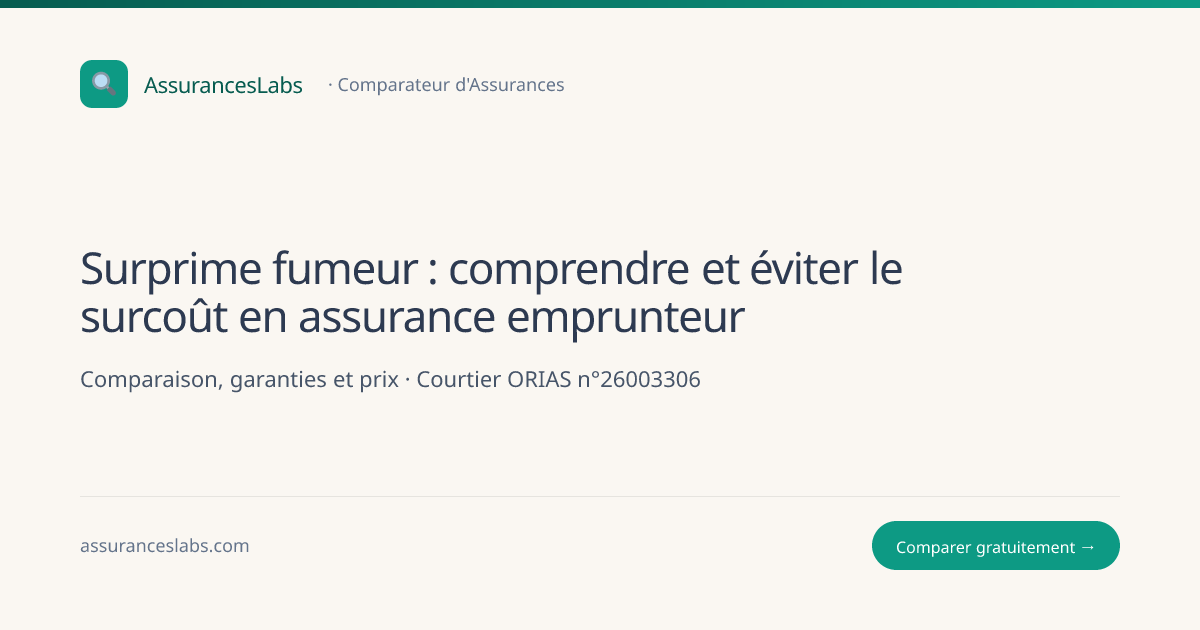 Surprime fumeur : comprendre et éviter le surcoût en assurance ...